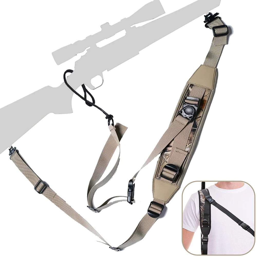 Rifle Sling Swivel - Tüfek Askısı, Askı Dönerleriyle Birlikte, Silah