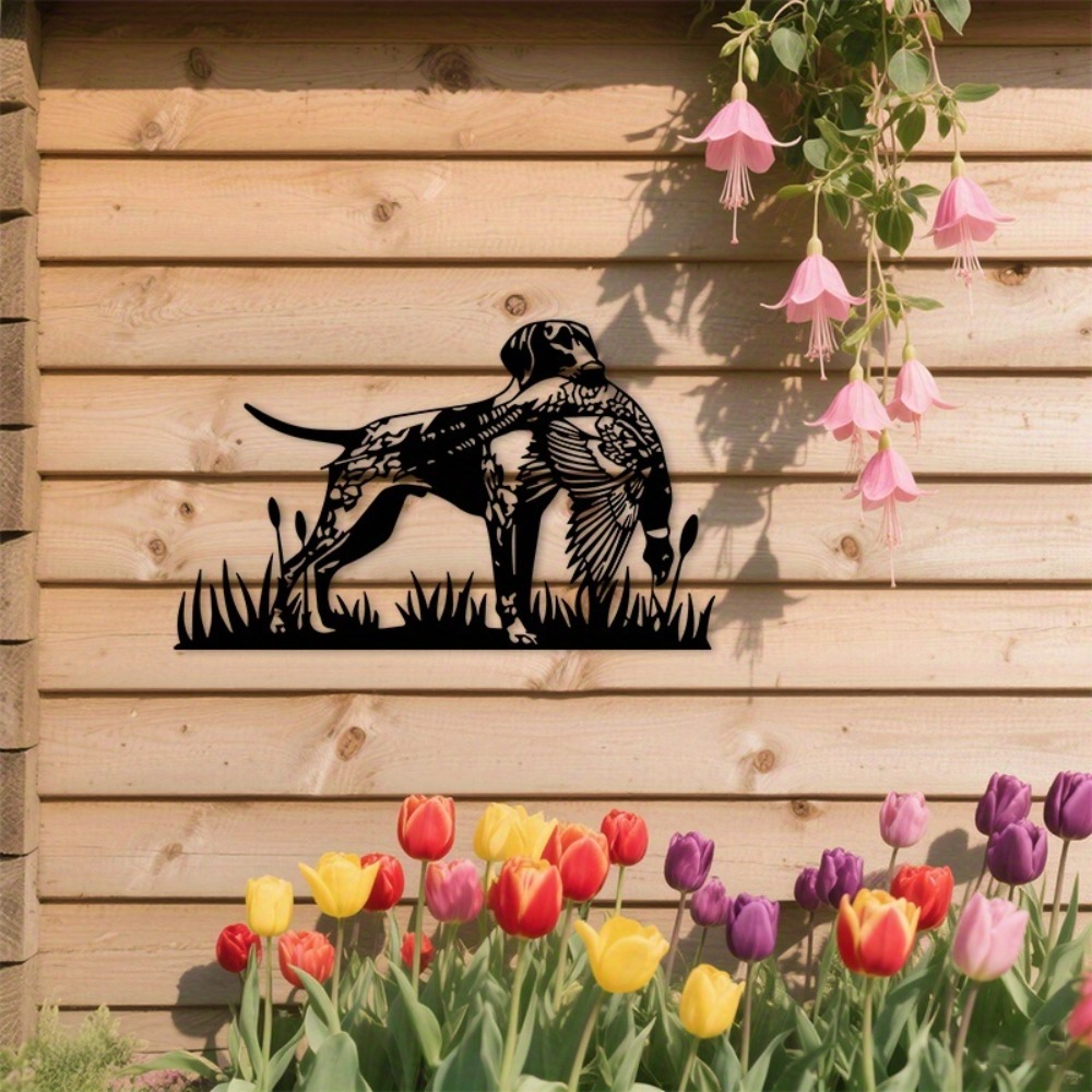 Hunting Dog Outdoor - CIFBUY Metal Duvar Sanatı Av Köpeği