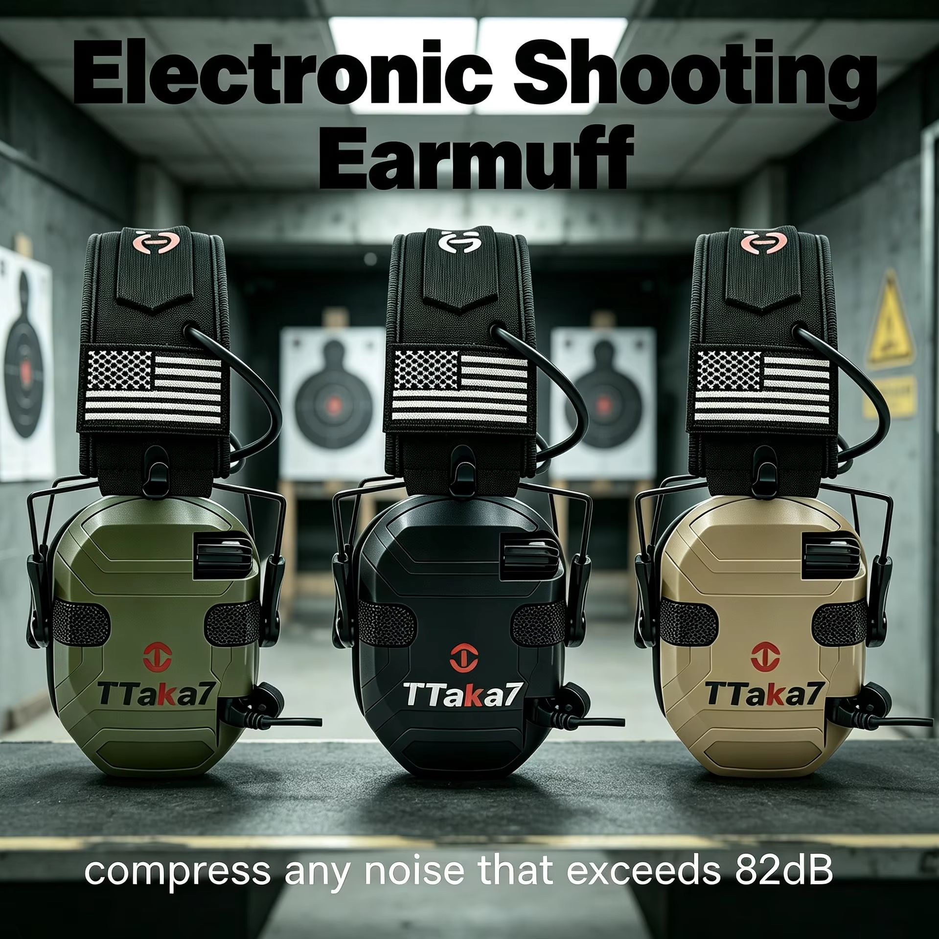 Shooting Ear Muff - Yeni Taktik Elektronik Atış Katlanabilir Kulaklık