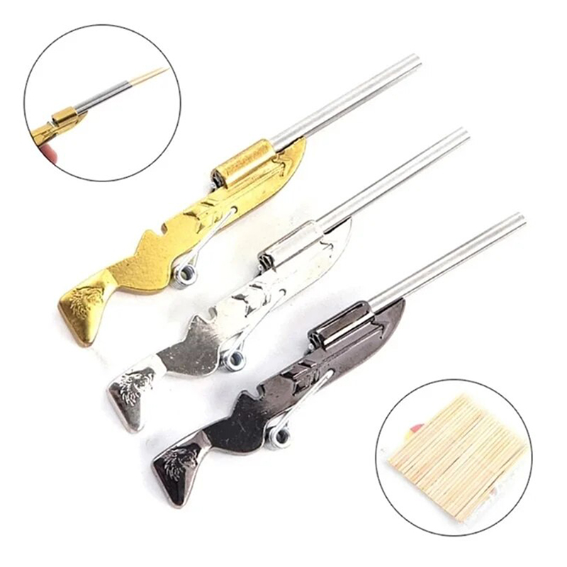 Outdoor Hunting Gifts - Mini kürdan Gun Guntoy Toothpickgun komik