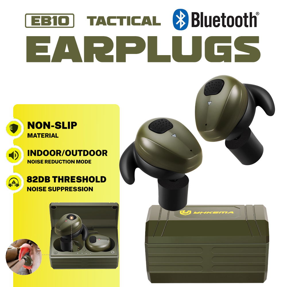 Shooting Ear Muff - YHKEMA EB10 Taktik Kulak Tıkaçları Bluetooth