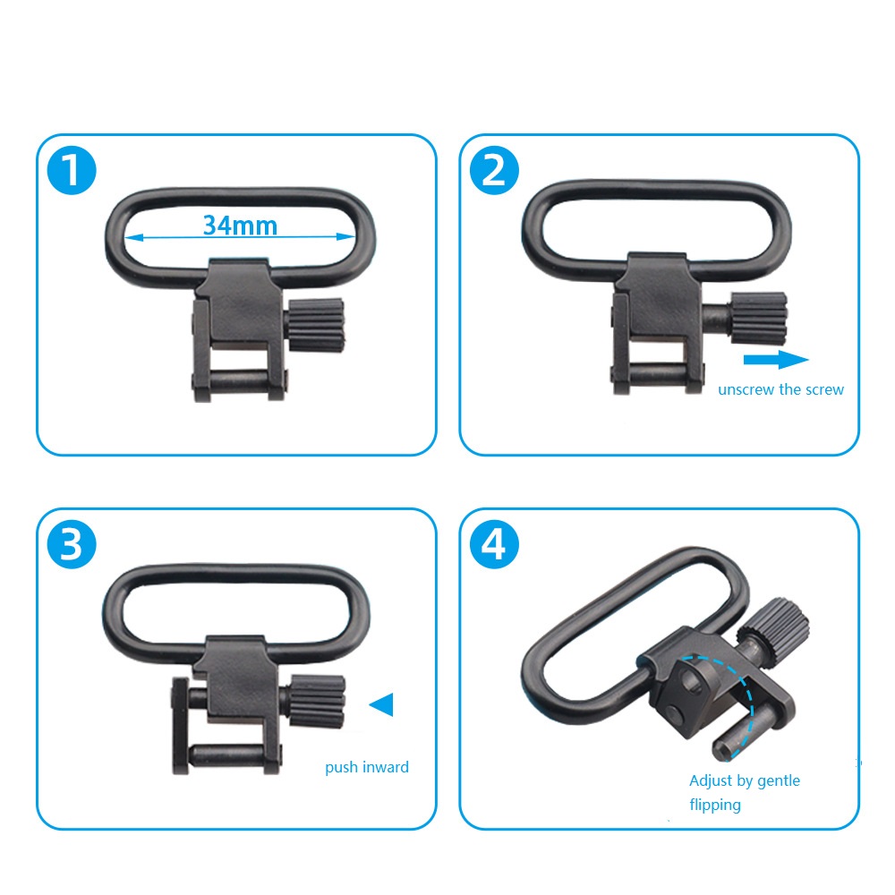 2 adet QD Sling döner kayış to - Rifle Sling Swivel incelemesi ve fiyatı