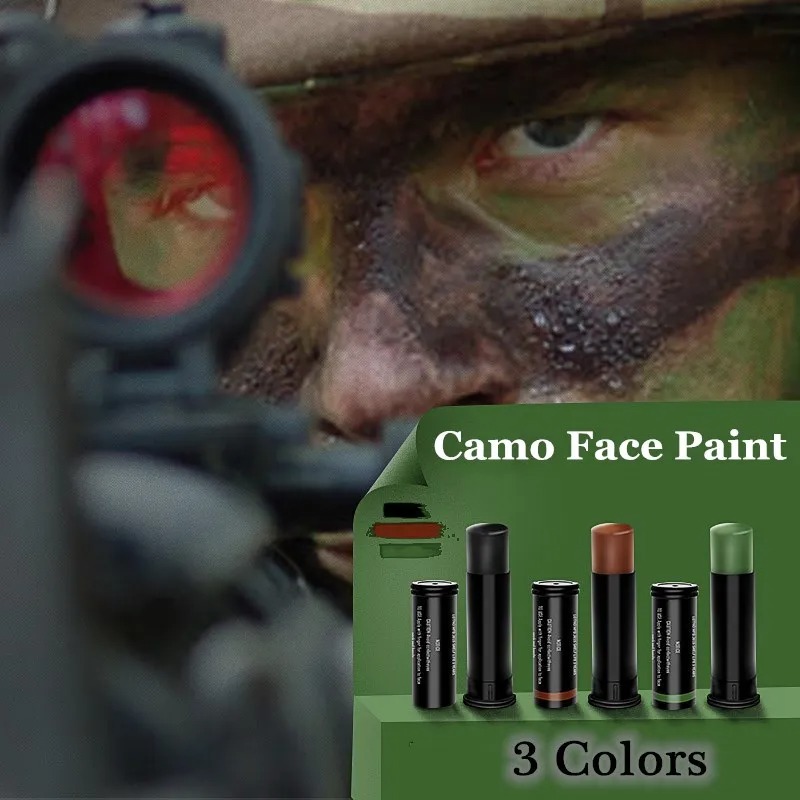 3 renkler açık fanlar kamuflaj - Camo Face Paint incelemesi ve fiyatı