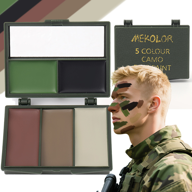 5 Renkli Orman Kamuflajı-Compa - Camo Face Paint incelemesi ve fiyatı