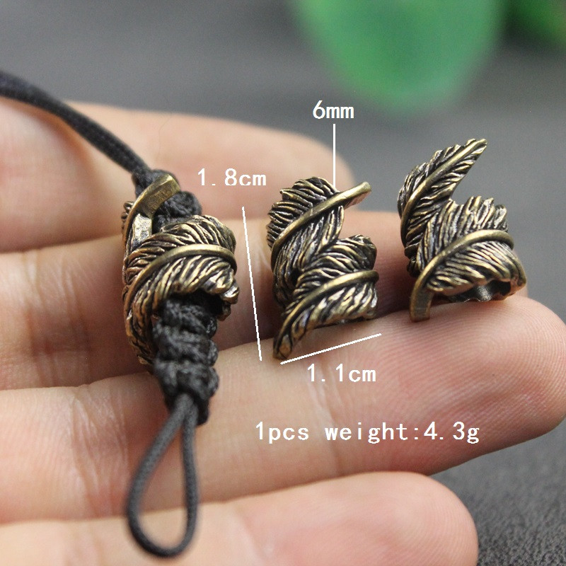 Plume pirinç bıçak boncuk EDC  - Paracord Survival Bracelet incelemesi ve fiyatı