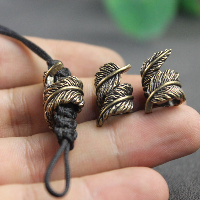 Plume pirinç bıçak boncuk EDC  - Paracord Survival Bracelet incelemesi ve fiyatı