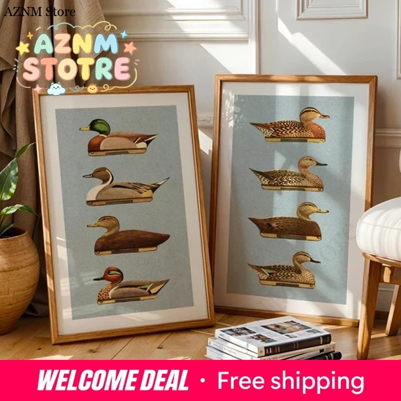 Retro Ördek Baskıları Açık Hav - Outdoor Hunting Paintings incelemesi ve fiyatı