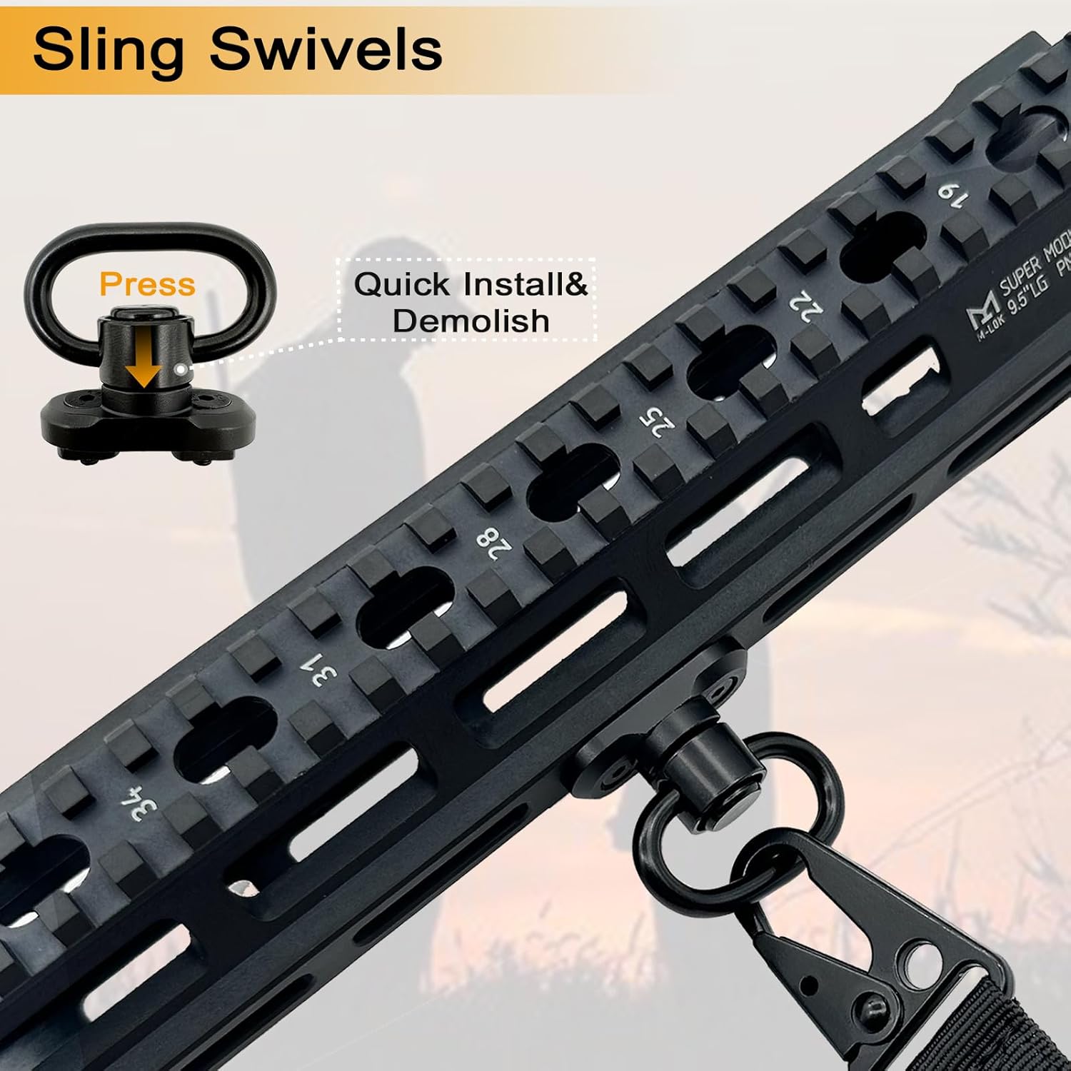 Uzunluk Ayarlayıcılı 2 Noktalı - Rifle Sling Swivel incelemesi ve fiyatı